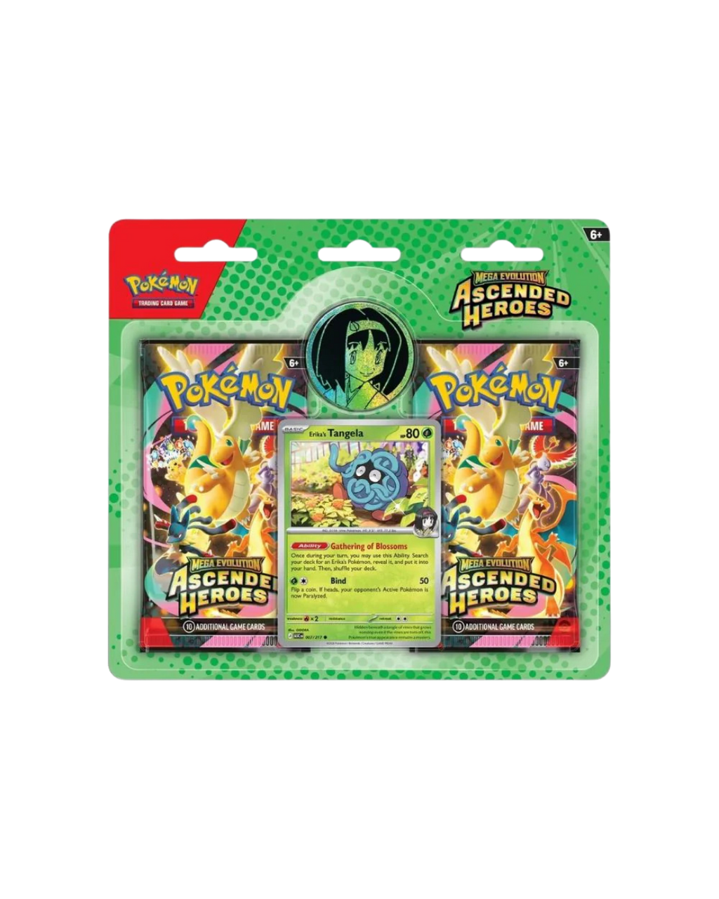 Ascended Heroes: Erika's Tangela 2-Pack Blister