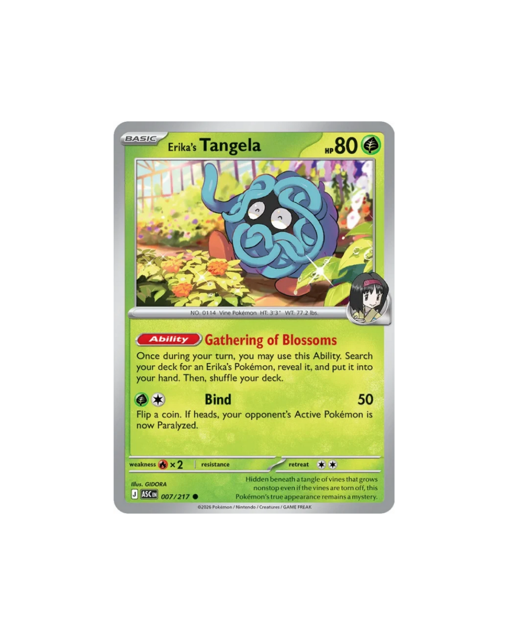 Ascended Heroes: Erika's Tangela 2-Pack Blister