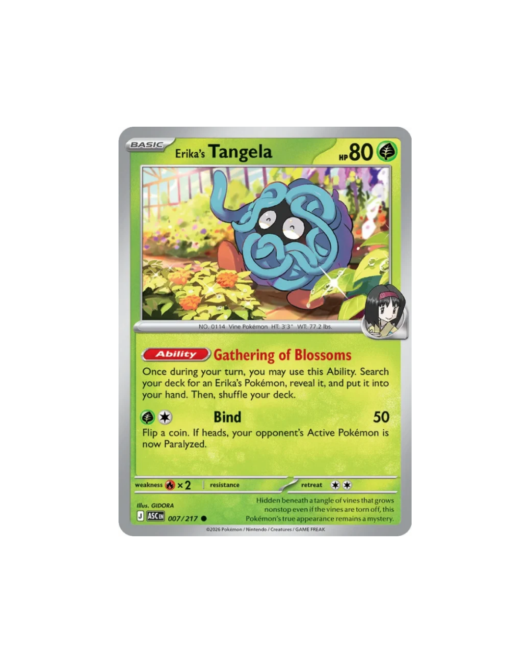 Ascended Heroes: Erika's Tangela 2-Pack Blister