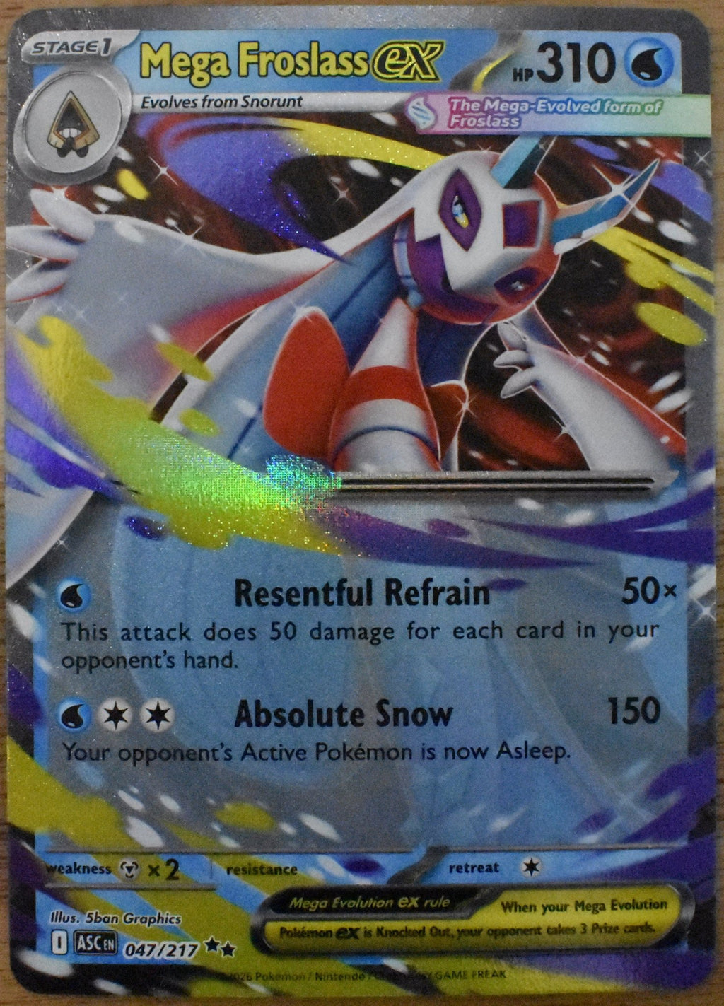 Mega Froslass ex 047/217 Me: Ascended Heroes Holo - Leave It or Rip It