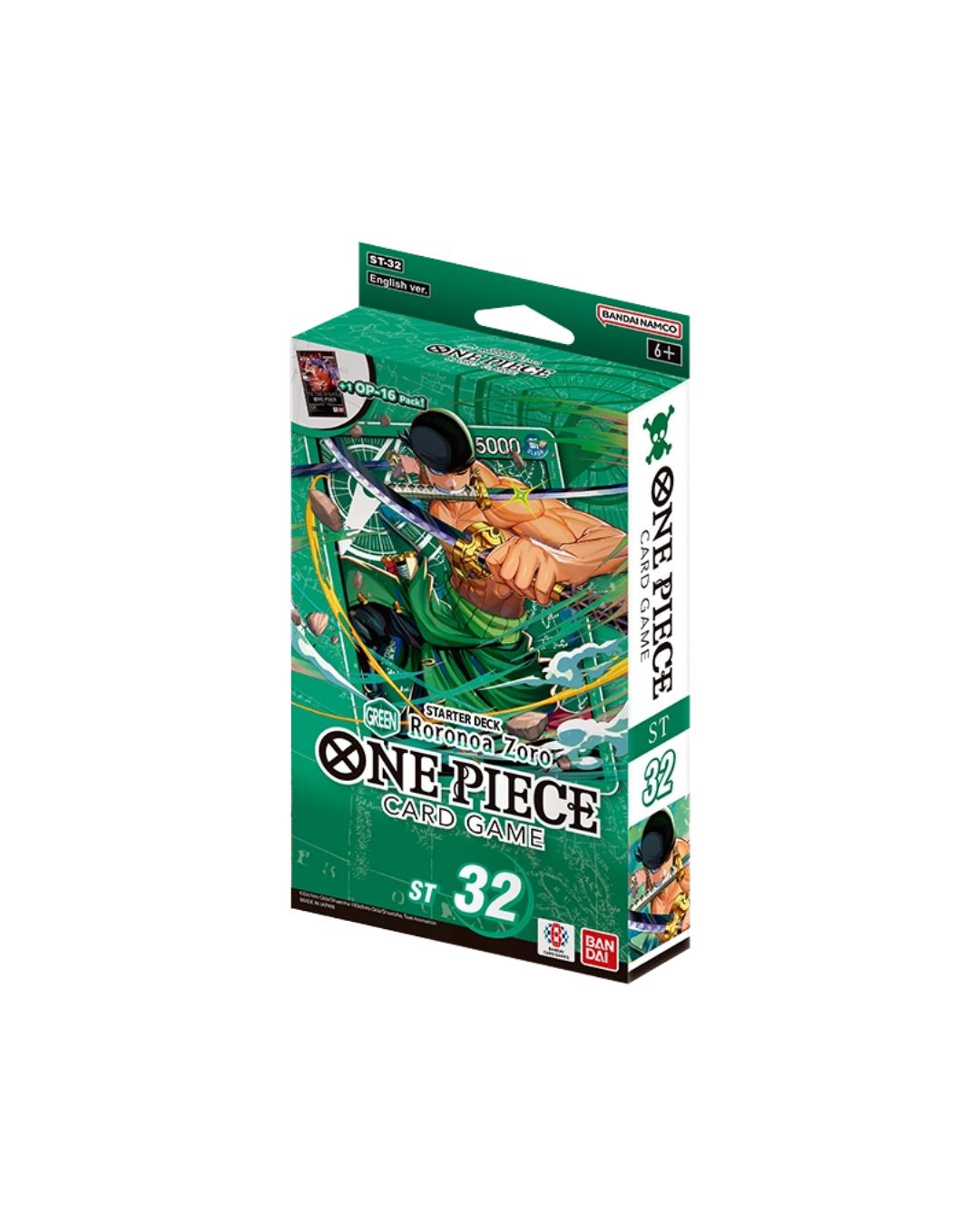 One Piece: Starter Deck ST-32 GREEN Roronoa Zoro - Leave It or Rip It